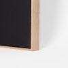 Custom Size Stretched Blank Canvas With Lower Profile Floating Frame (35mm) Natural Oak - Image 3