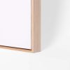Custom Size Stretched Blank Canvas With Lower Profile Floating Frame (35mm) Natural Oak - Image 2