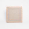 Custom Size Stretched Blank Primed Linen Canvas With Lower Profile Floating Frame (35mm) Natural Oak - Image 4