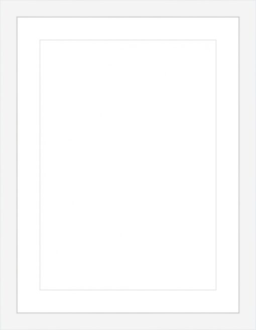 a4 white with mat frame