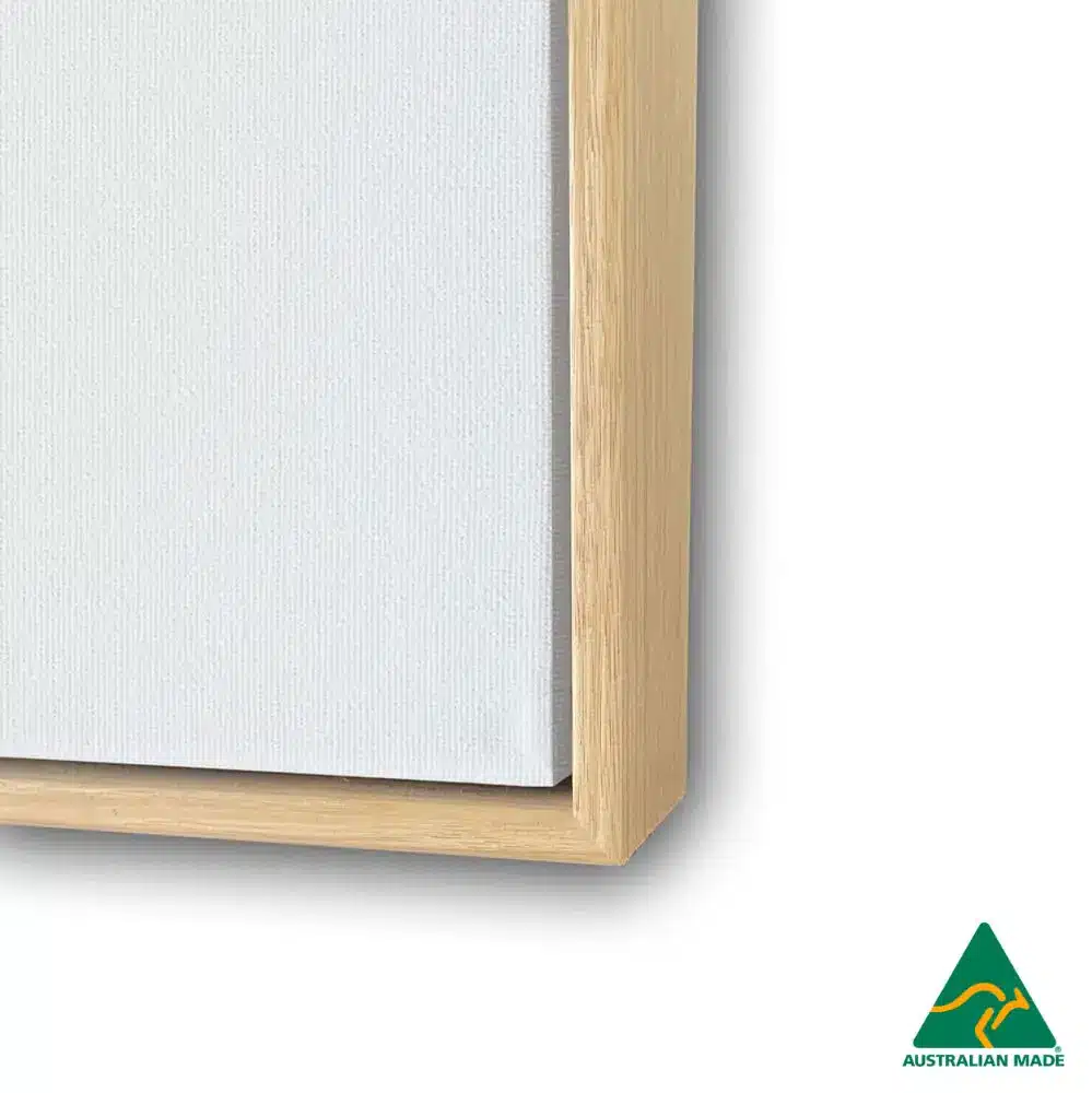 Stretched Blank Canvas With Floating Frame - Fantastic Framing