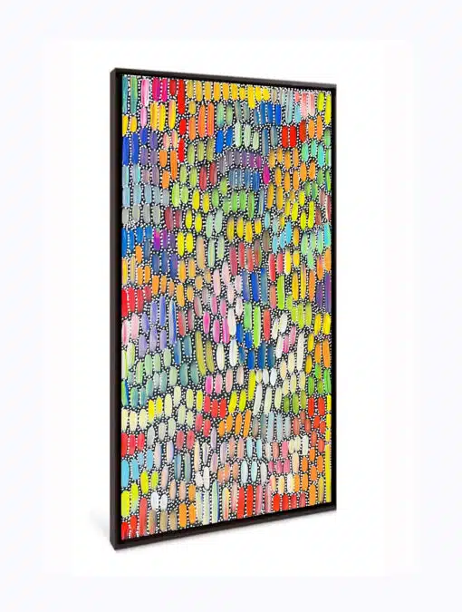 Louise Numina - Bush Yams, Bush tucker, Anatye Dreaming 60x128cm - Manly West - Image 4