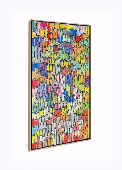 Louise Numina - Bush Yams, Bush tucker, Anatye Dreaming 60x128cm - Manly West - Image 5