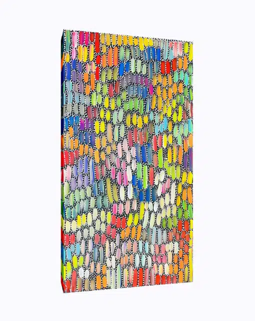 Louise Numina - Bush Yams, Bush tucker, Anatye Dreaming 60x128cm - Manly West - Image 6