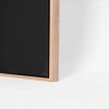 Custom Size Stretched Cotton Blank Canvas With Lower Profile Floating Frame (35mm) Natural Oak - Image 3
