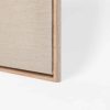 Custom Size Stretched Blank Primed Linen Canvas With Lower Profile Floating Frame (35mm) Natural Oak - Image 3